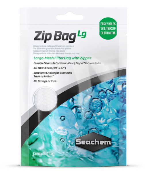Seachem Zip Bag Lg 19