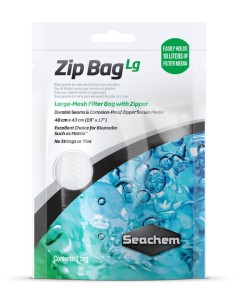 Seachem Zip Bag Lg 19" x 17" Media Bag - Finest Aquatics